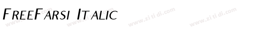 FreeFarsi Italic字体转换